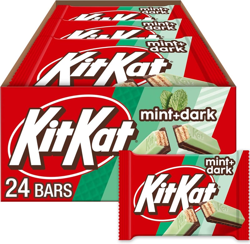 KitKat شوكولاتة كيت كات ديوز بالنعناع والشوكولاتة الداكنة، 1.5 أونصة (24 قطعة) - Image 1
